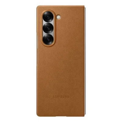 Cover Samsung Z Fold 6 Leather Case - Brown